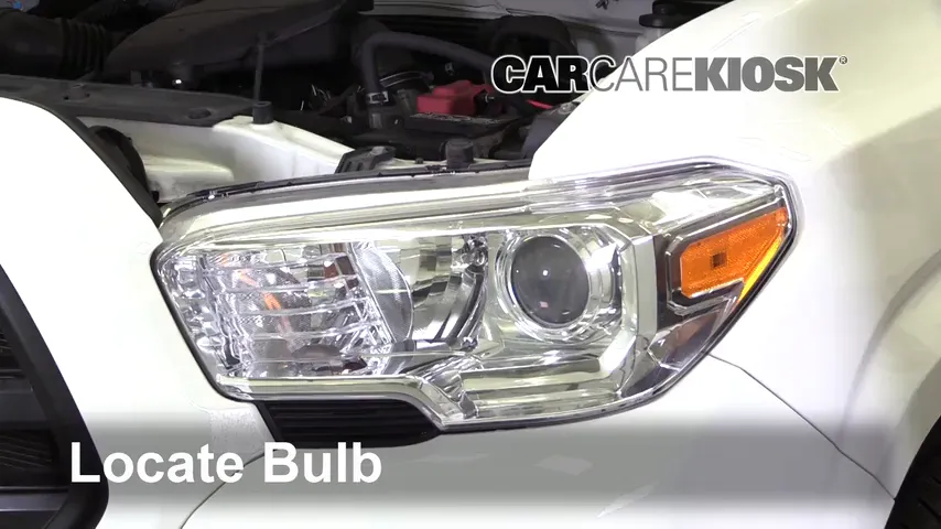 2017 Toyota Tacoma SR 2.7L 4 Cyl. Extended Cab Pickup Lights Headlight (replace bulb)